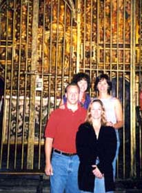 Patty along with astronaut Laural B. Clark, astronaut Bill Shepherd and his wife in Spain.